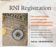 Register Your Publication with RNI – Expert Guidance Available!