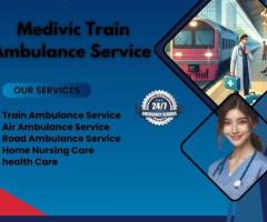 Medivic Train Ambulance Services in Ranchi Monitors the Patient's Health every Minute