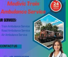 Medivic train in Darbhanga provides transfer with medical care in the ambulance