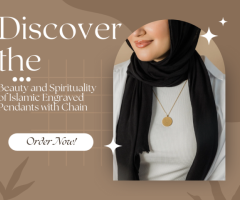 Islamic Engraved Pendants with Chain