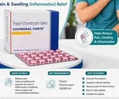Trypsin Chymotrypsin Chymoral Forte Tablets 100000 AU | Pain & Swelling Support