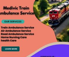 Medivic Train Ambulance Service in Kolkata operates around the clock
