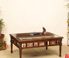 Classic Teak Wood Center Table – Buy Online Now