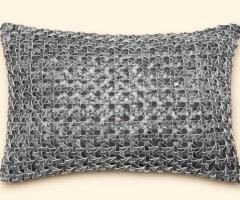 Weave Texture Leather Cushion-Grey