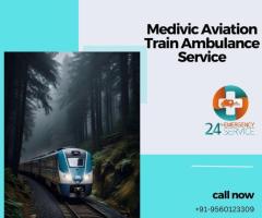 Medivic Aviation Train Ambulance Services in Patna can get you to the hospital quickly