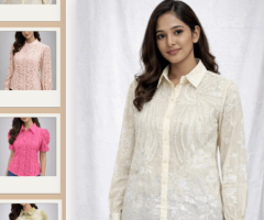 Buy Embroidered Shirts For Women Online in India