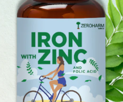 Natural Iron Zinc Folic Acid Vitamin B12 Tablets - Zeroharm