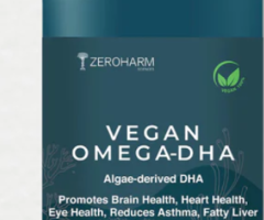 Vegan Omega 3 Capsules With Algae Derived DHA - Zeroharm