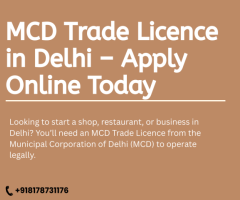 Apply for MCD Trade Licence in Delhi Online