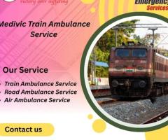 Medivic Aviation Train Ambulance in Ranchi provides transfer facility at an affordable cost