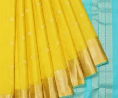 Stunning Yellow Saree for Bridal Elegance | Shop Mavuri’s Wedding Collection