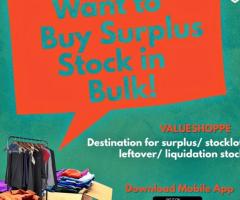 Buy Branded Surplus Garments Stock at ValueShoppe – Top Deals for Bulk Buyers