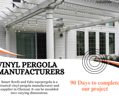 Vinyl Pergola Manufacturers | Smart Roofs and Fabs