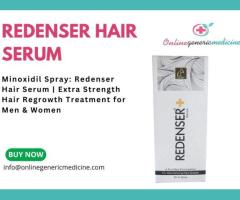 Minoxidil Spray: Redenser Hair Serum available at Online Generic Medicine