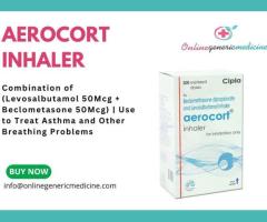 Buy Aerocort Inhaler Combination of (Levosalbutamol + Beclometasone) from Online Generic Medicine
