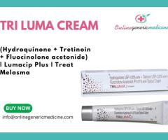 Buy Tri Luma Cream (Hydroquinone + Tretinoin + Fluocinolone acetonide) from Online Generic Medicine