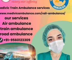 MedivicTrain Ambulance in Lucknow  Comes with a Professional Group of Doctors