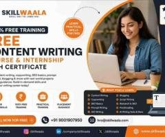Free Content Writing Course & Internship with Certificate | Skillwaala