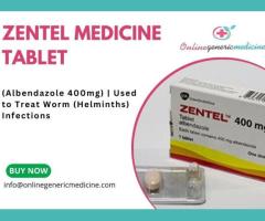 Zentel Medicine Tablet available at Online Generic Medicine | Used to Treat Worm Infection