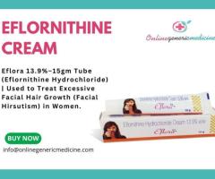 Buy Eflornithine Cream from Online Generic Medicine | Eflora 13.9%–15gm Tube
