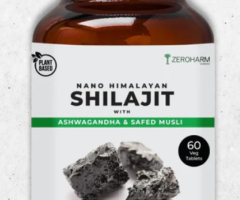Nano Himalayan Shilajit With Ashwagandha & Safed Musli - Zeroharm