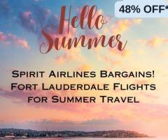 +1-888-413-6950 Spirit Airlines Bargains! Fort Lauderdale Flights for Summer Travel