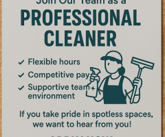 Professional Cleaning Services – Fast, Affordable & Trusted!
