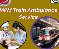 MPM Train Ambulance Services in Raipur provides 24-hour medical treatment services