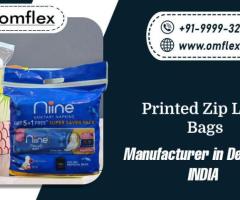 Printed Zip Lock Bags Manufacturer in Delhi Ncr | Omflex