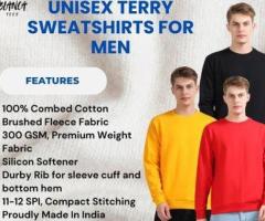 Unisex Terry Sweatshirts |Custom T-Shirts Online | Blanca Tees