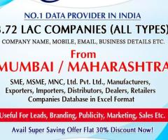 Download Mumbai/Maharashtra Companies Database in Excel Format
