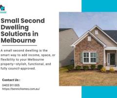 Small Second Dwelling in Melbourne |Bennic Homes
