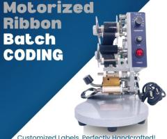 Motorized Ribbon Batch Coding Machine