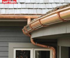 Copper Seamless Gutters in San Antonio