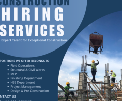 Construction Hiring Services from India, Bangladesh