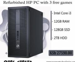 Simple revamped Core i3 HP tower computer PC