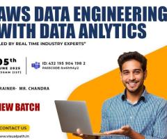 AWS Data Engineering with Data Anlytics online Training New Batch