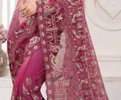 Shop Best Designer Net Saree Online for Women
