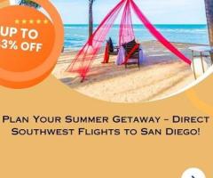 +1-888-413-6950 Plan Your Summer Getaway – 43% Off Direct Southwest Flights to SAN!