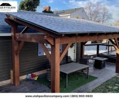 Modern Single Slope Pavilion Utah | Utah Pavilion Company