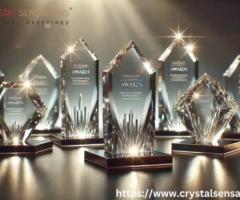 Premium Personalized Crystal Awards with Engraving for Corporate Excellence
