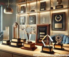 Custom Crystal Awards with Engraving for Corporate Recognition