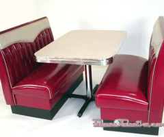 Bars and Booths, Inc offers Diner tables and chair sets for sale in real metal banding