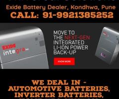 Battery Dealer in Kondhwa ,Battery Dealer in Pune - Exide Battery - 9921385253