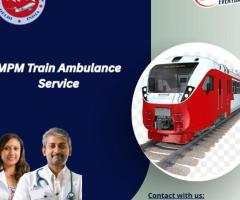 Book MPM Train Ambulance Services in Gorakhpur with Life-Saving Ventilator Setup