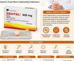 Zentel Medicine Tablet (Albendazole 400mg)