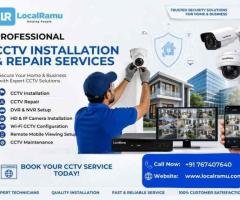 Secure your home and office with localramu's cctv installation and repair service in bengaluru