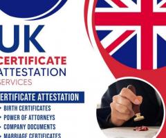 UK certificate attestation in Abu Dhabi