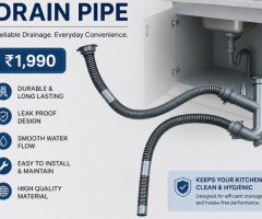 Durable Drain Pipe for Kitchen Sink for Modern Homes