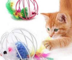 Buy Cat Toy Stick Feather Wand With Bell
